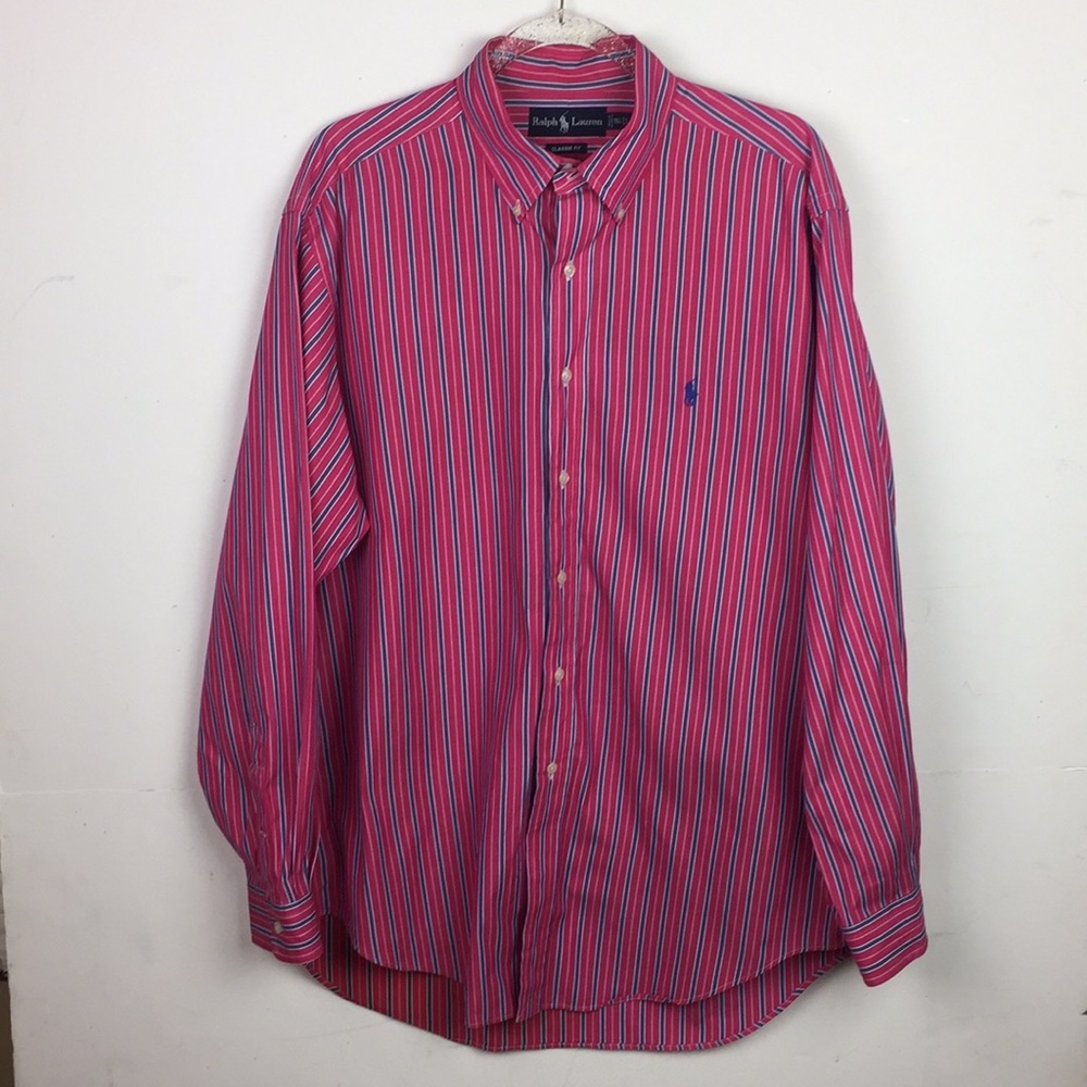 Ralph Lauren Men's Striped Long Sleeve Shirt - Picture 1 of 8